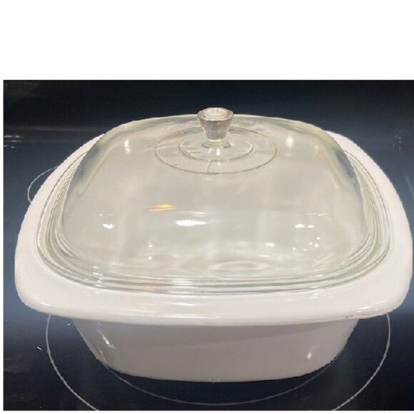 4-quart Corning Ware Blue Cornflower Enamel Dutch Oven...
